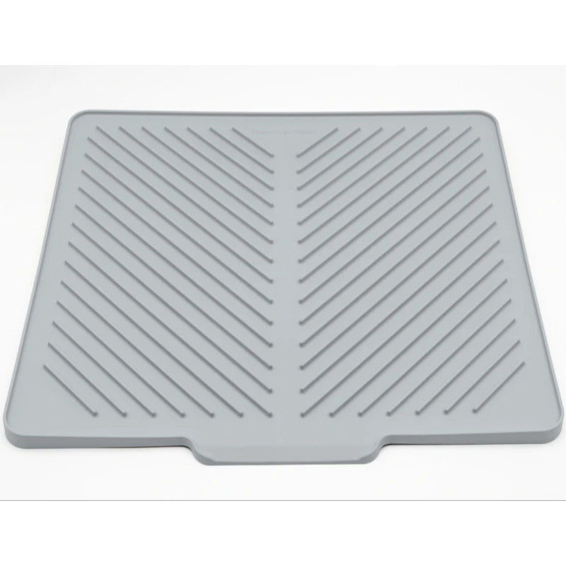 Light Grey self-draining rubber sink top mat by WeatherTech
