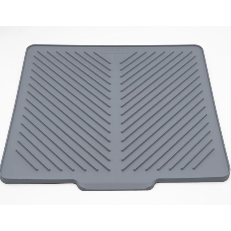 Dark Grey self-draining rubber sink top mat by WeatherTech