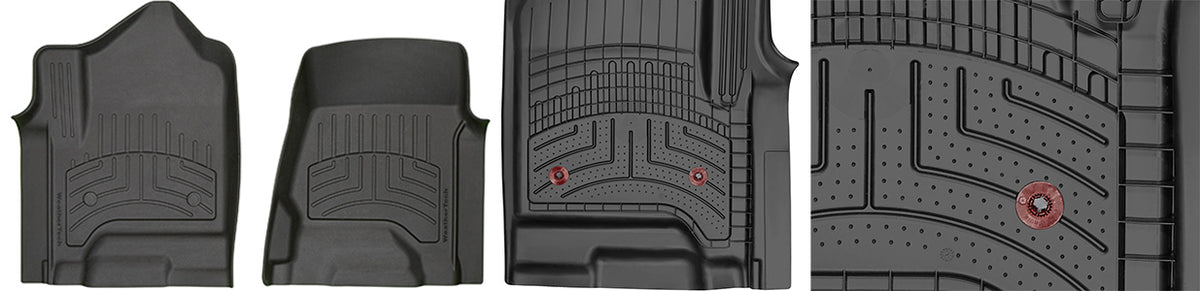 Ford F-150 Lightning (2022-2025) 2nd Row Premium Truck Floor Mat - WeatherTech CH