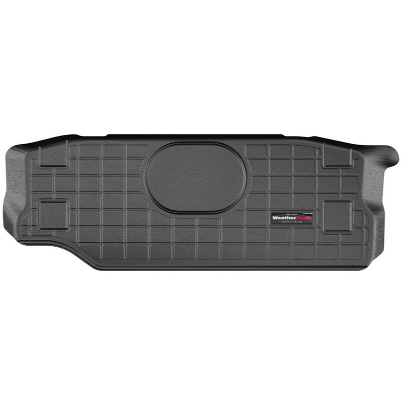 black cargo mat for jeep wrangler JL 2-door behind 2nd row seating by weathertech