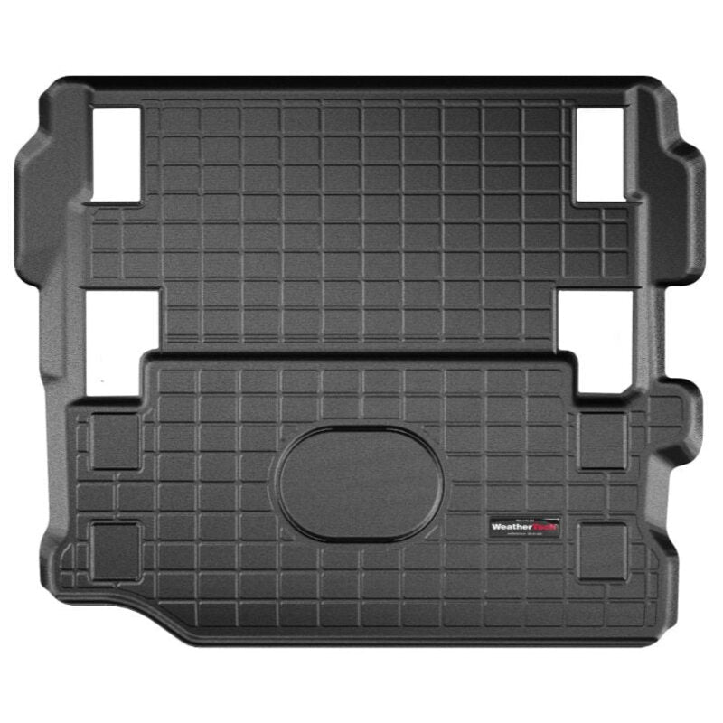 black cargo mat for jeep wrangler JL 2 door by weathertech - behind 1st row seating