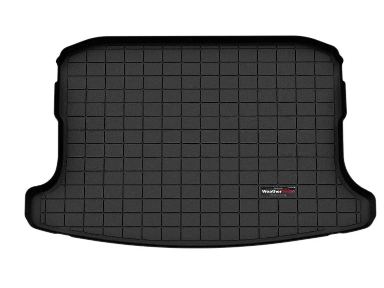 Maßgeschneiderte schwarze Laderaumauskleidung für den VW Taos mit Frontantrieb von WeatherTech