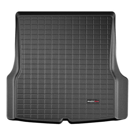 Custom fit black rear cargo mat for Tesla Model S 2015-2020 by weathertech