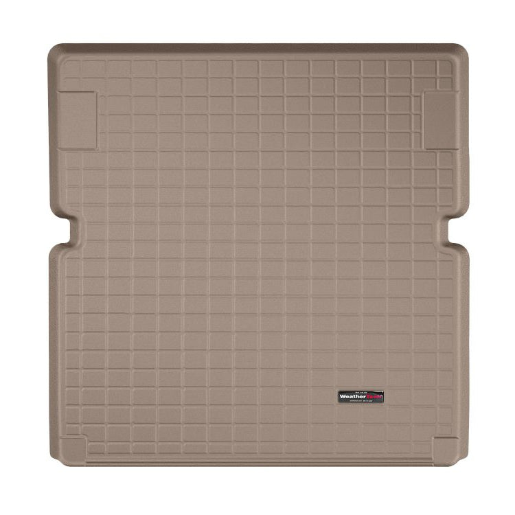 Tapis de coffre sur mesure WeatherTech pour BMW X7, couleur beige, destiné à l'espace situé derrière la 2ème Rangée (3ème Rangée rabattue)
