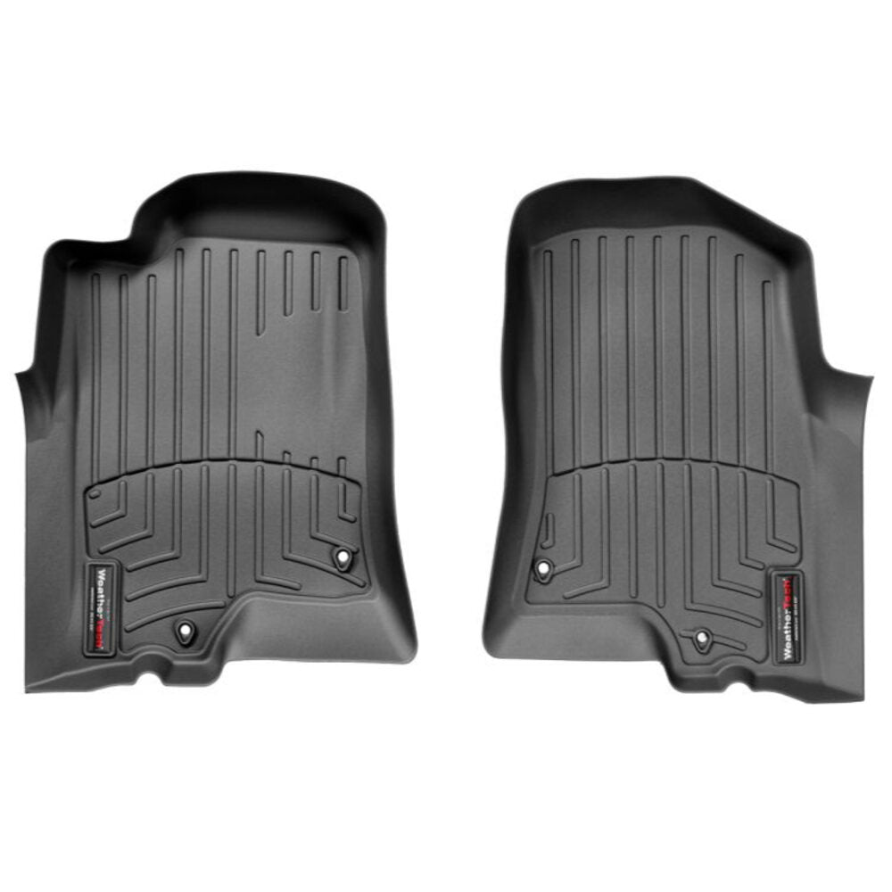 black Hummer H3 1st row custom fit all weather floor mats by weathertech 