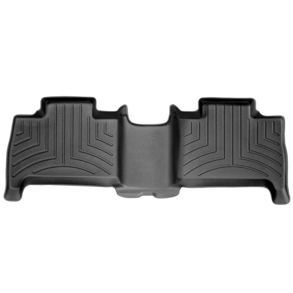 Black 2nd row Hummer H3 truck floor mat by weathertech, custom fit, all weather.
