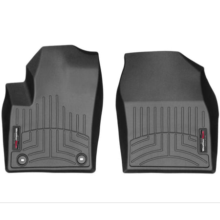 toyota c-hr 1st row vehicle mat in black, waterproof, custom fit by weathertech