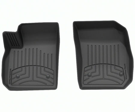 Maßgeschneiderte Fußmatte für den Cadillac XT4 in Schwarz für die 1. Reihe von WeatherTech