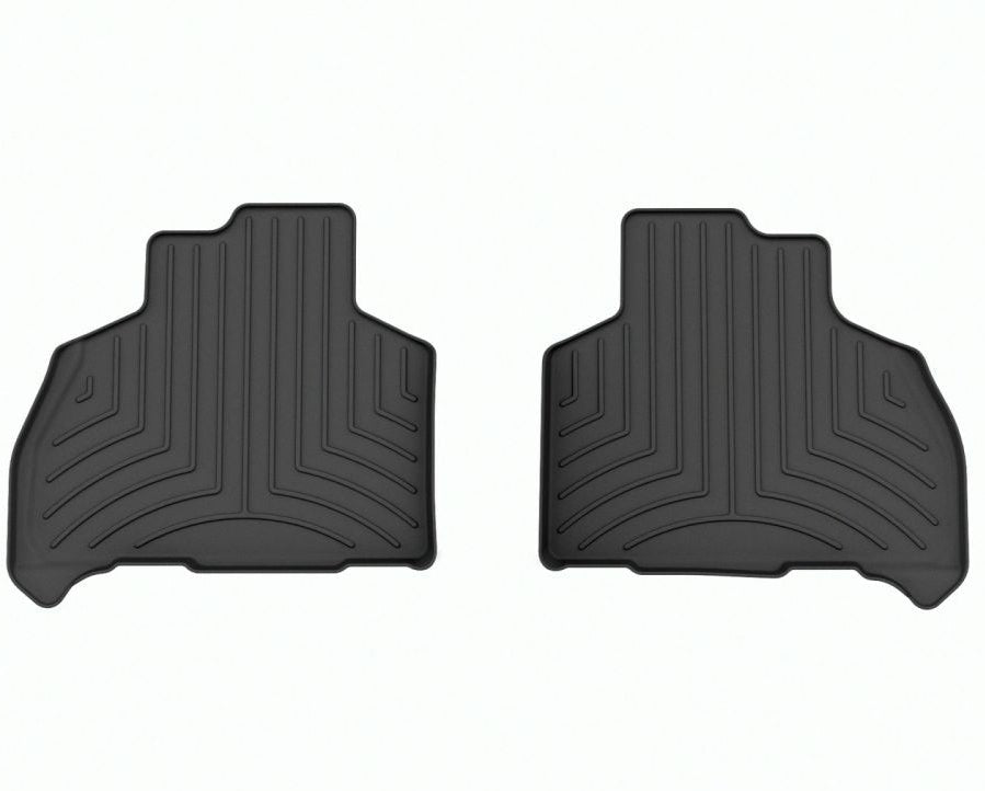 Maßgefertigte WeatherTech-Fußmatten für den BMW X7 in Schwarz für den Rücksitz (Fahrersitz) (6-Sitzer-Konfiguration)