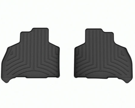 Maßgefertigte WeatherTech-Fußmatten für den BMW X7 in Schwarz für den Rücksitz (Fahrersitz) (6-Sitzer-Konfiguration)