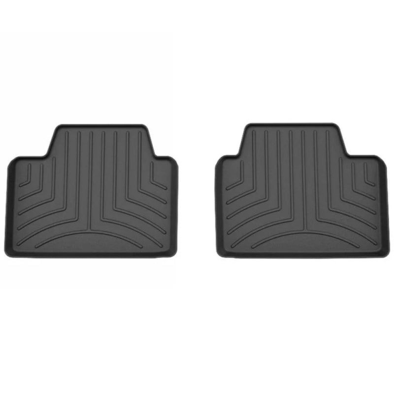 2nd row black custom fit premium BMW 3-Series G20 and G21 floor mats by weathertech