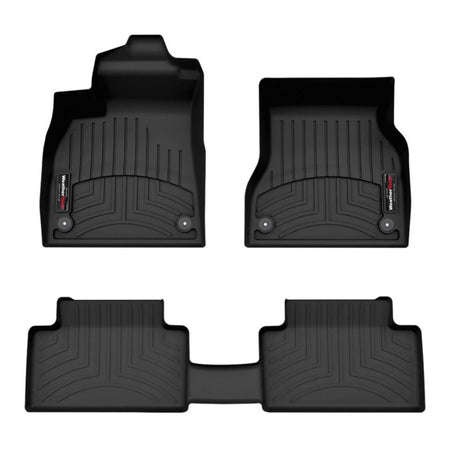 Tappetini neri su misura per Audi Q6 e-tron (1ª e 2ª fila) di WeatherTech