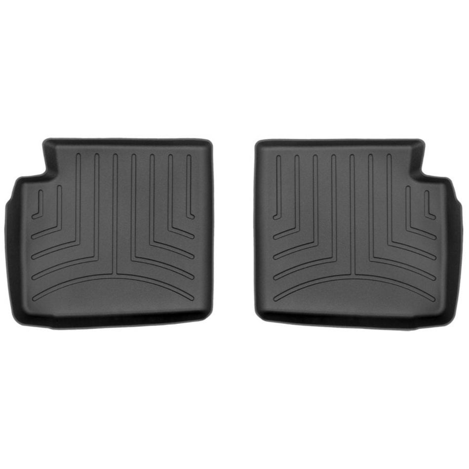 2nd row car mat for fiat 500 in black by weathertech custom fit, 100% waterproof