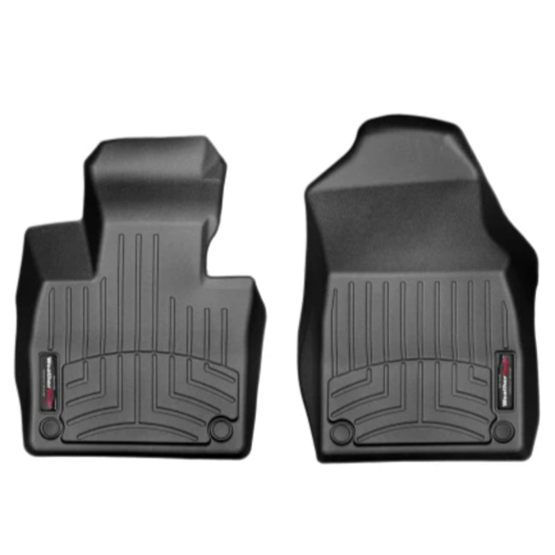 black all weather car floor mats for cadillac vistiq by weathertech