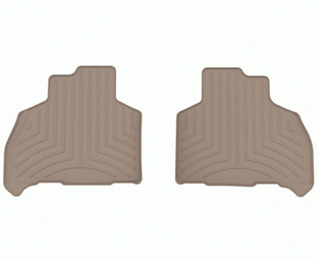Maßgeschneiderte WeatherTech-Fußmatten für den BMW X7 in der Farbe „Tan“ für den Rücksitz am Fahrersitz (6-Sitzer-Konfiguration)