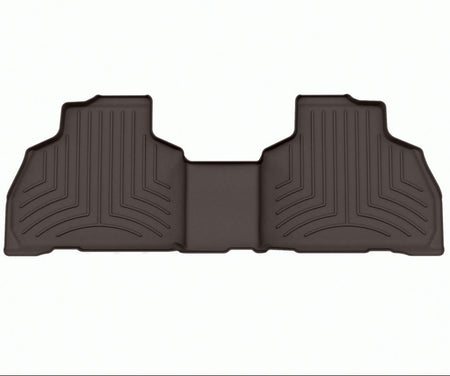 Maßgeschneiderte Fußmatten in der Farbe „Cocoa“ für den Rücksitz des BMW X7 in der 7-Sitzer-Konfiguration von WeatherTech