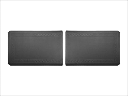 anti fatigue comfort mats in black by weathertech finished with bordered