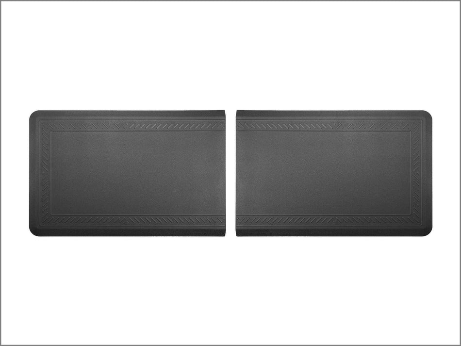 anti fatigue comfort mats in black by weathertech finished with bordered