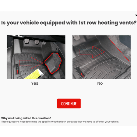 Toyota Hilux (2016-2024) 1st Row Truck Mat (no vents) - WeatherTech CH