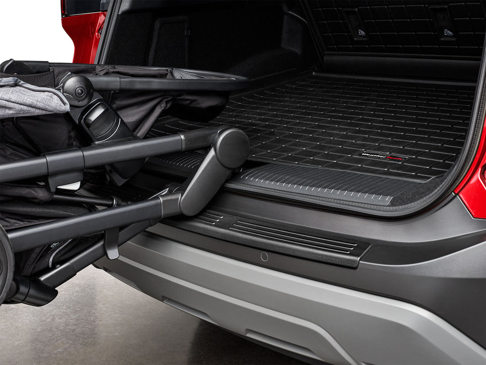 WeatherTech rear bumper protector and rear cargo mat protector in SUV
