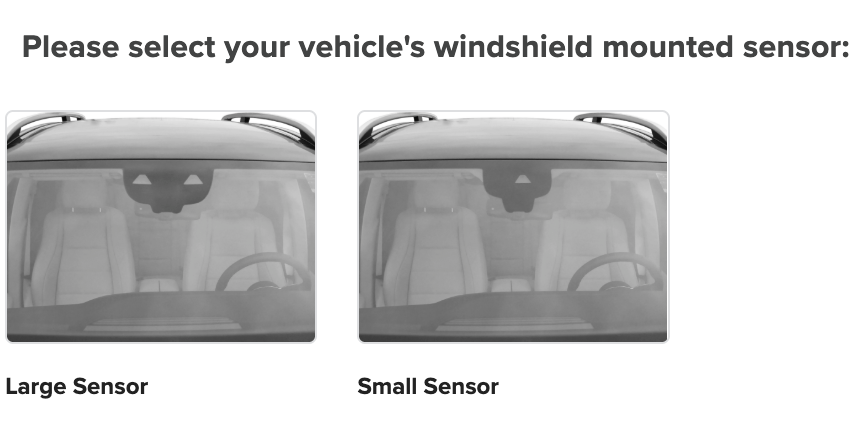 Small TS1317 and Large rear view mirror mount for Mercedes-Benz GLB X247 to fit the correct WeatherTech Sunshades