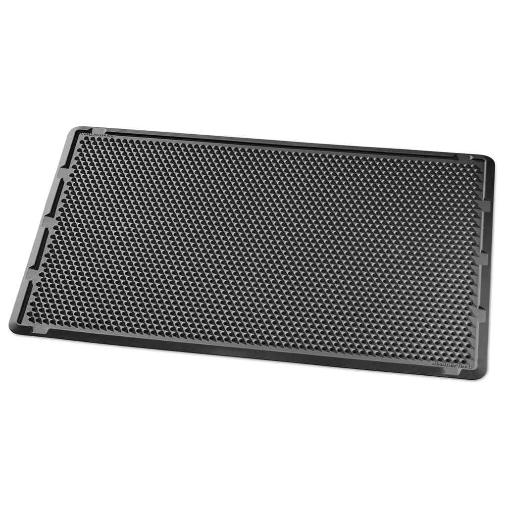 Tapis de porte extérieur en caoutchouc 0,64m x 1,0m, noir