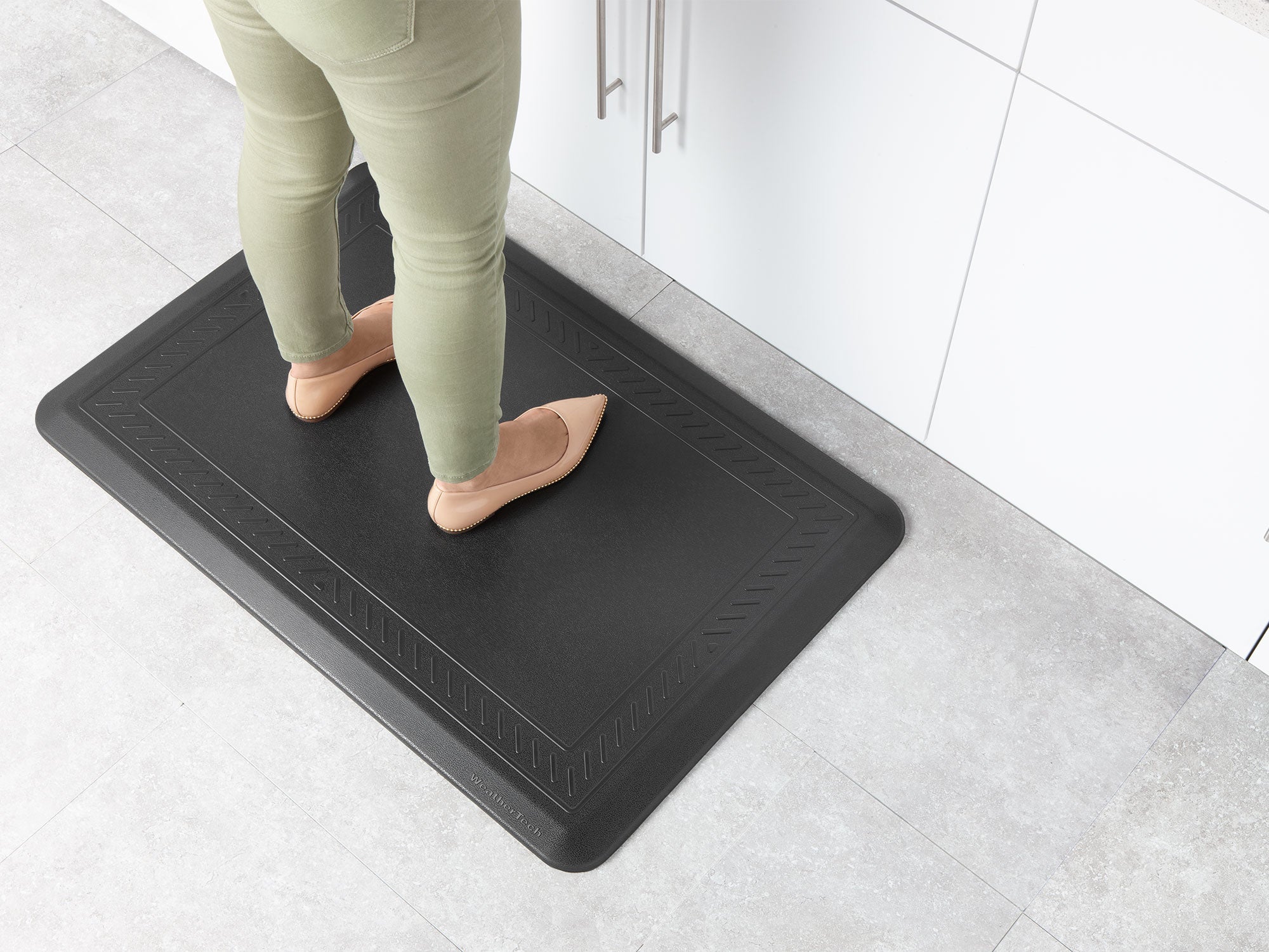 Comfort Mat (62cm x 93cm) grey boardered fibre finish - WeatherTech CH