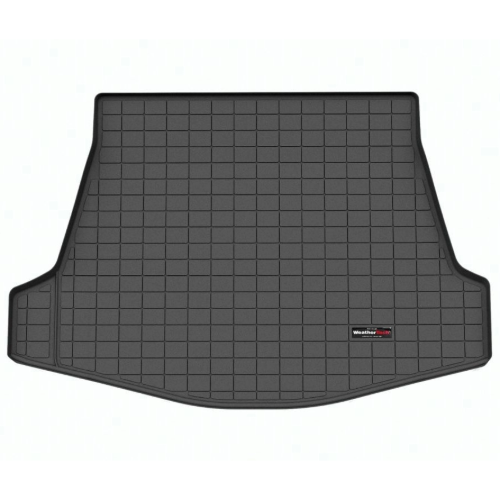 Black custom fit cargo mat for Toyota BZ4X 401681 by WeatherTech