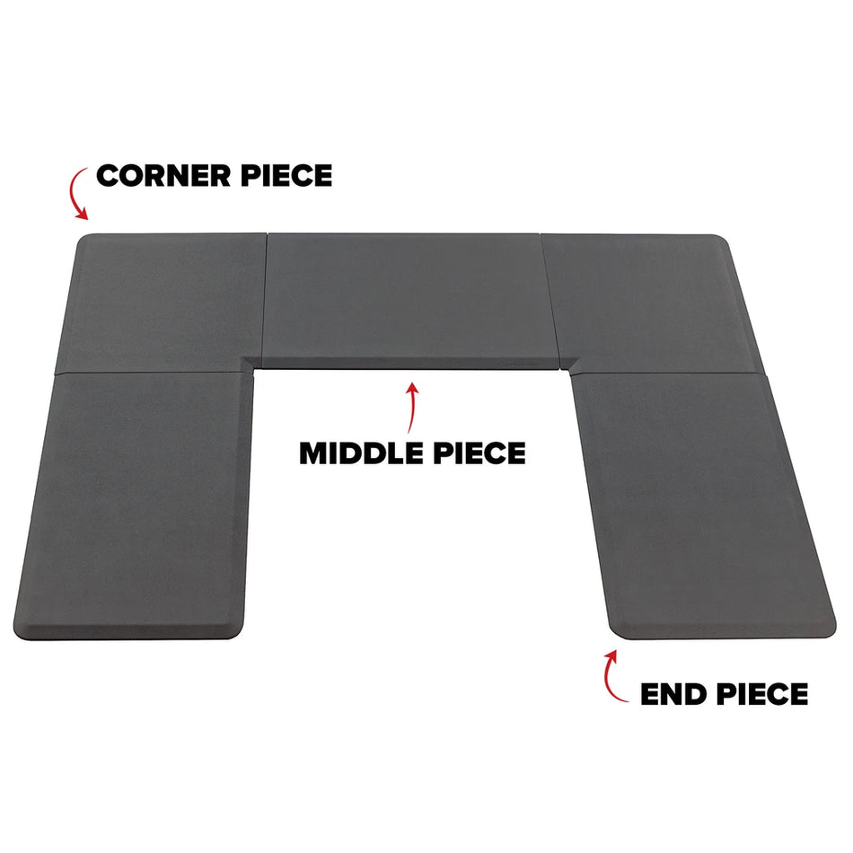 Anti-fatigue End Mats 0.61m x 0.91m (Qty2); Carbon Fibre | Black - WeatherTech CH