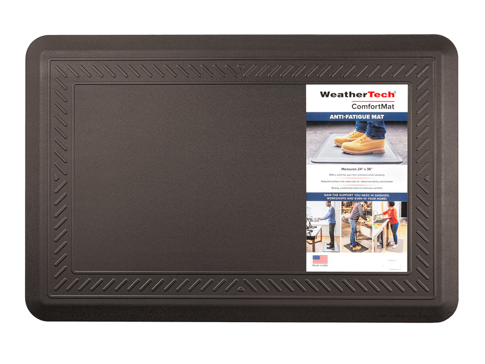 Cocoa Bordered Anti-fatigue ComfortMat (62cm x 93cm) - WeatherTech CH