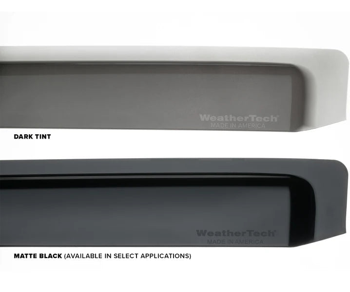 WeatherTech Dark Grey and Black Front Side Window Vehicle deflectors