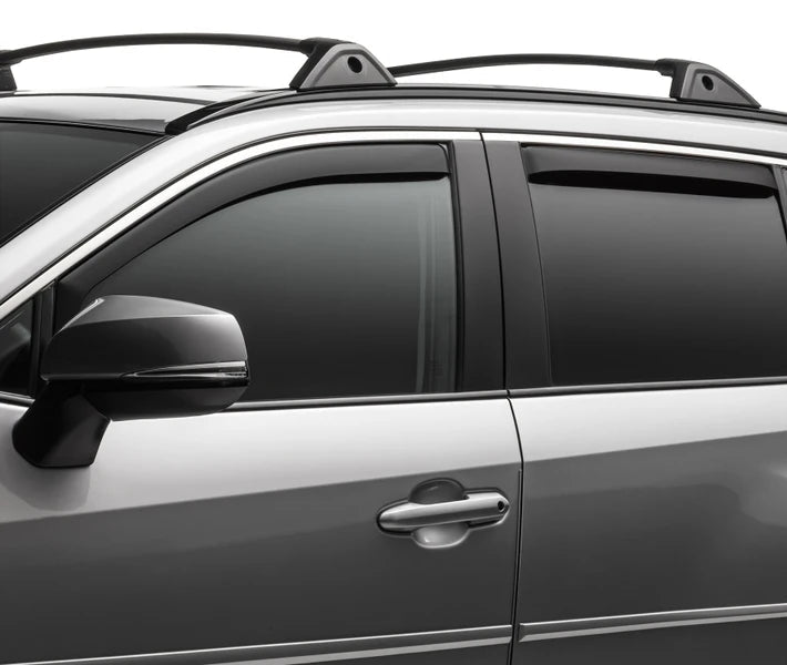 828661MB Maßgefertigte schwarze Seitenfenster-Windabweiser für den Mazda CX-9 von WeatherTech