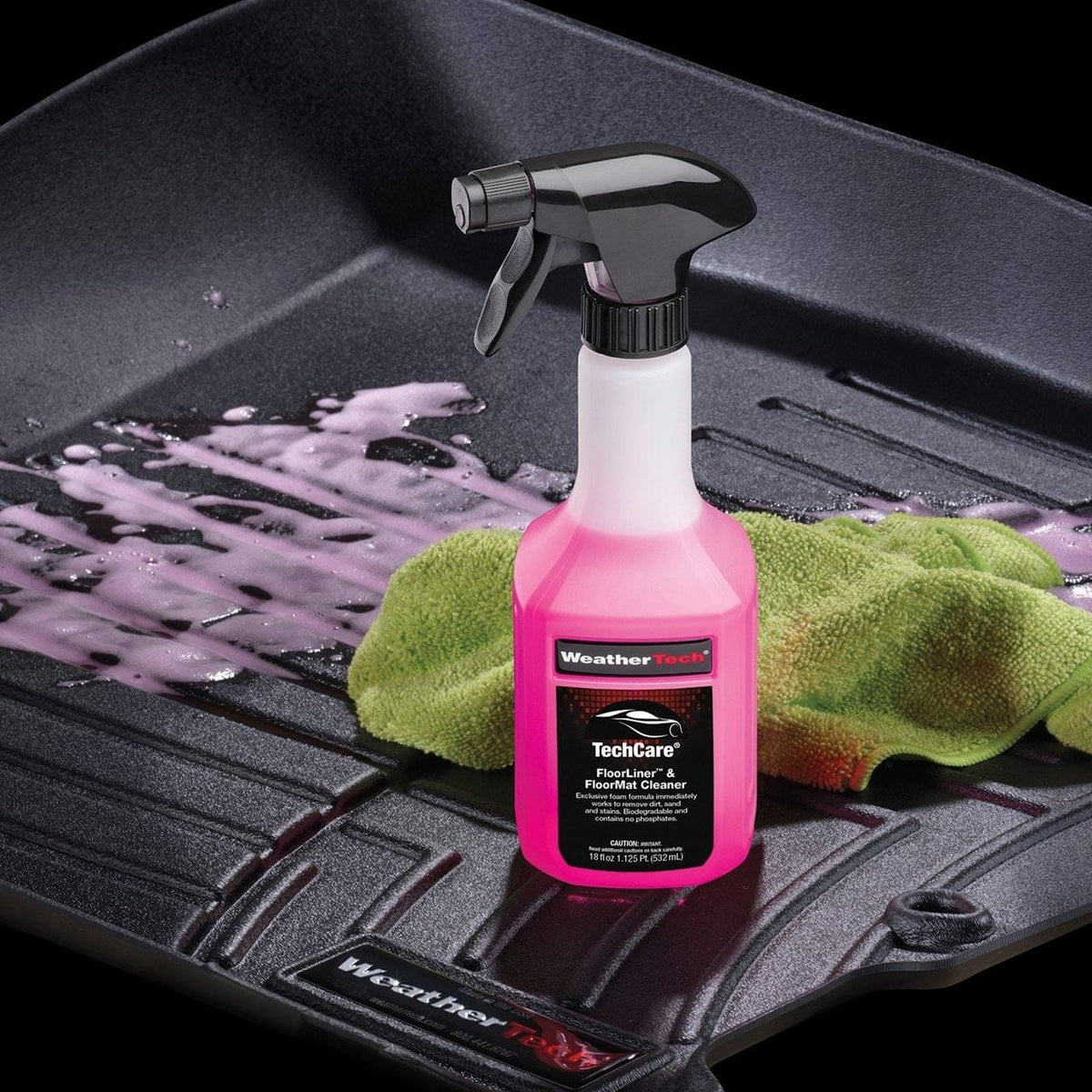 WeatherTech Cleaning and Finishing Spray liquids for cleaning Car mats and Cargo Liners