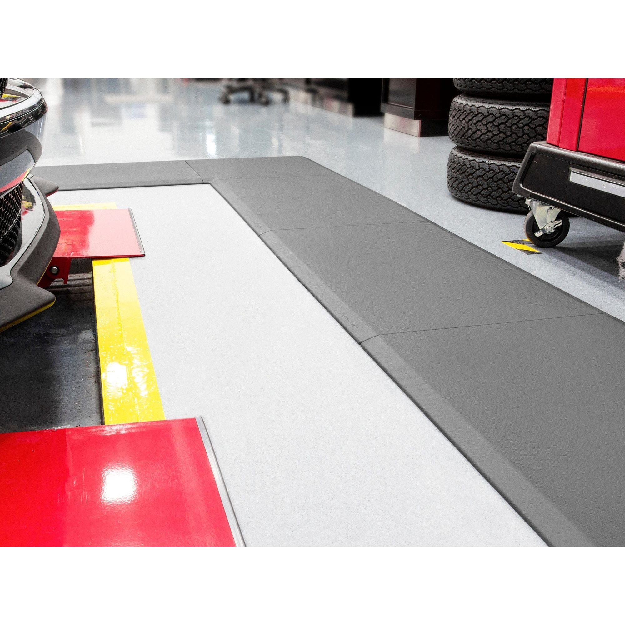 WeatherTech ComfortMat Connect Corner Mat 0.64m x 0.64m; Carbon Fibre | Cocoa Kofferraumwanne sonnenschutz auto auto fußmatten