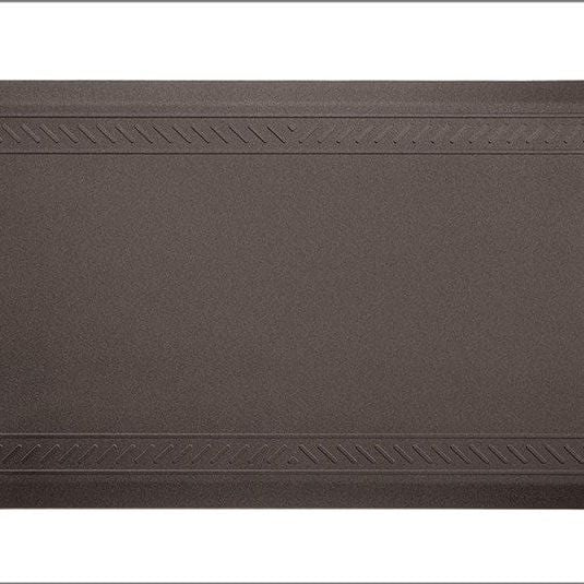 Tapis central anti-fatigue 0.61m x 0.91m ; Bordé | Cacao