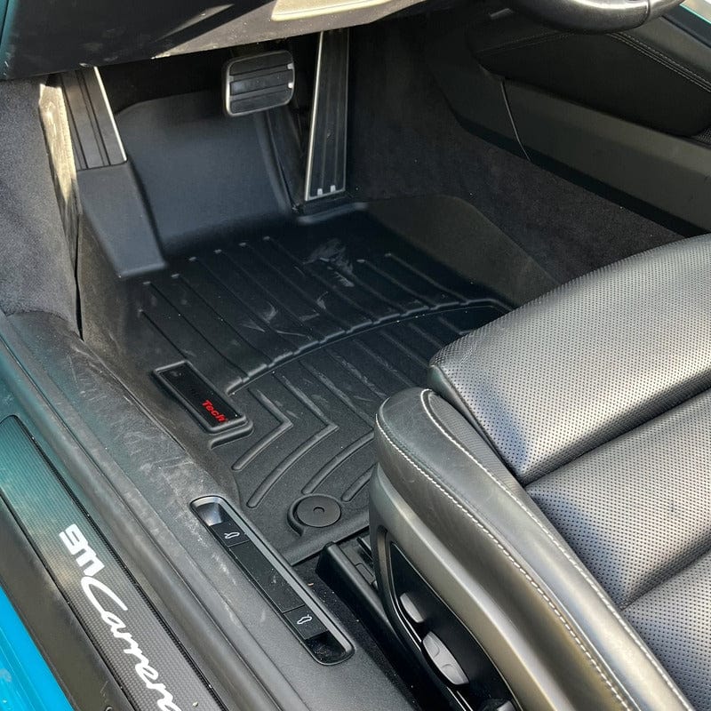 Weathertech FloorLiners Porsche 911 | 992 (2019-2023) 1st Row FloorLiner Kofferraumwanne sonnenschutz auto auto fußmatten